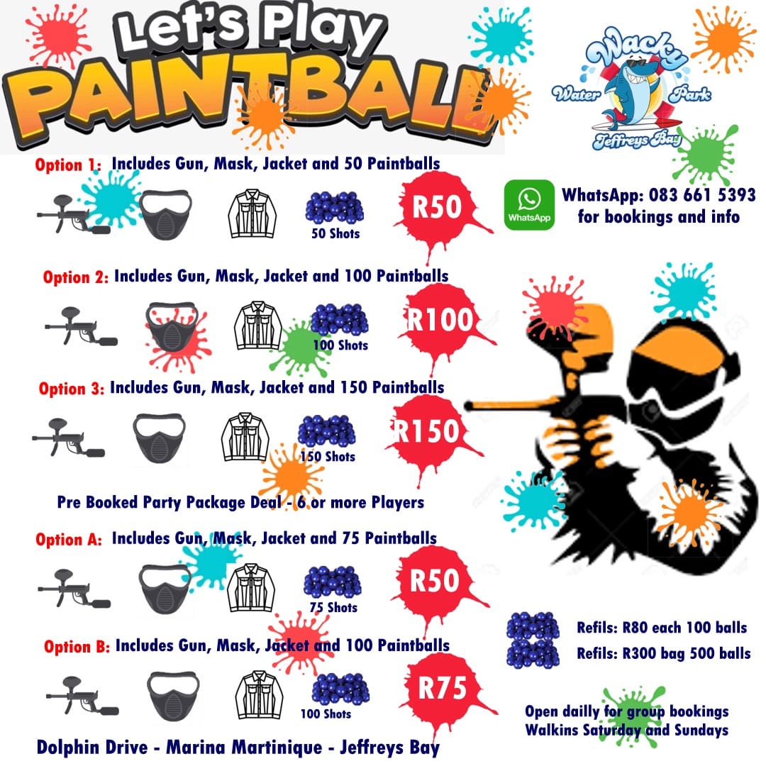 Paintball – Wacky Water Park