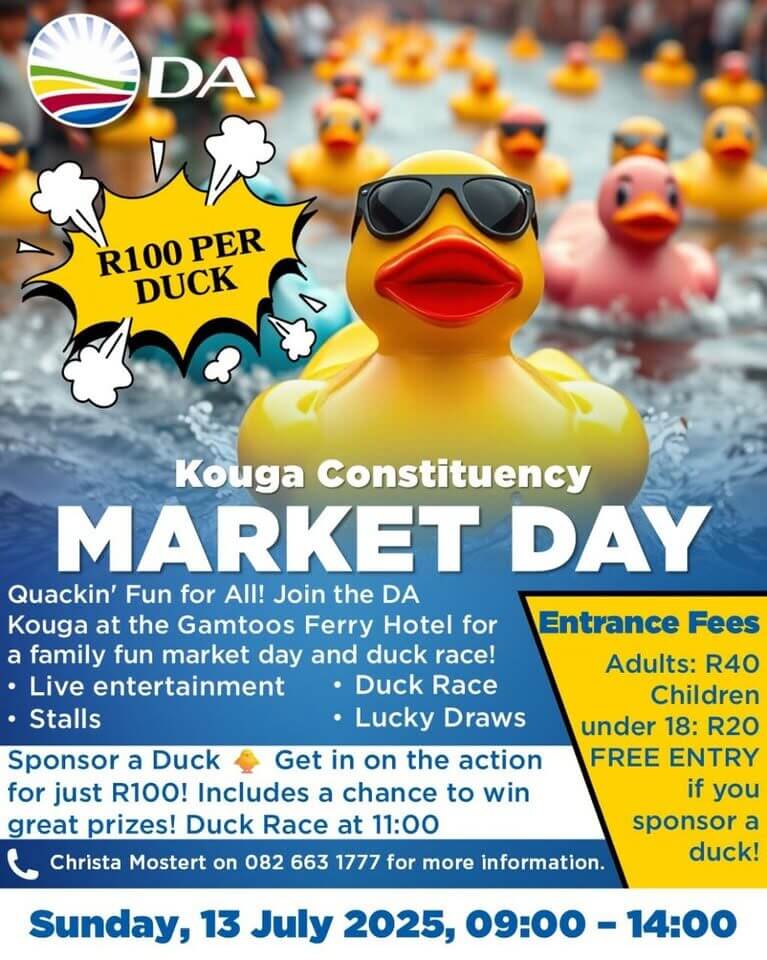 Kouga Constituency MARKET DAY - Duck Race 2025