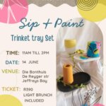 Sip & Paint - Trinket tray Set