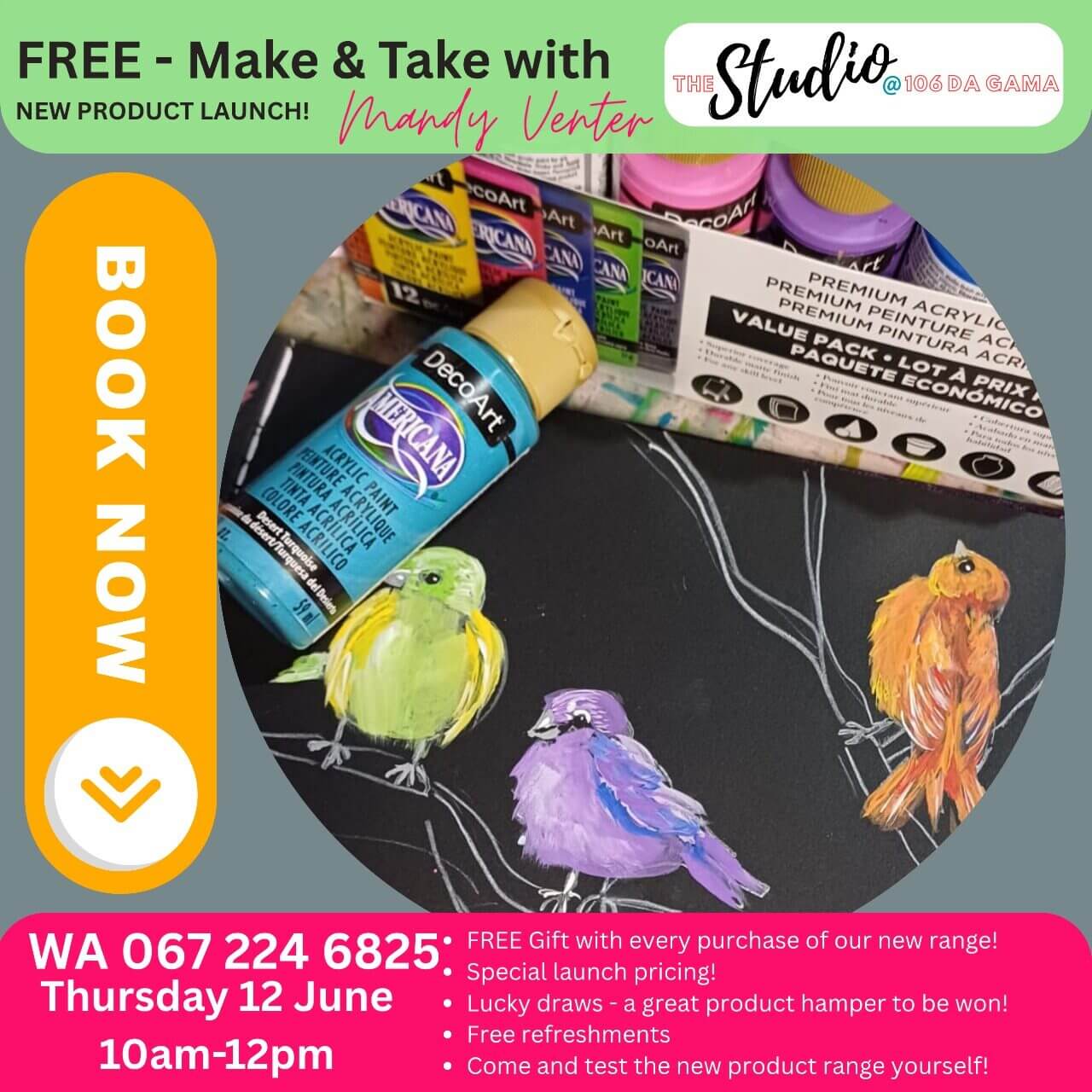 Free Make and Take with Mandy Venter
