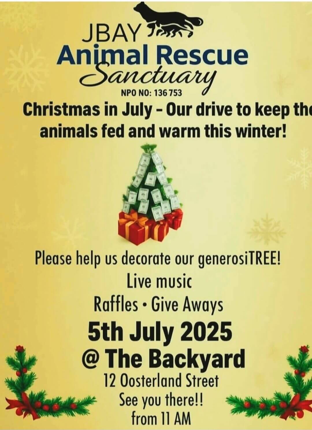 JBay Animal Rescue - Christmas in July